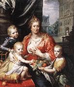 MOREELSE, Paulus Sophia Hedwig, Countess of Nassau Dietz, with her Three Sons sg oil painting artist